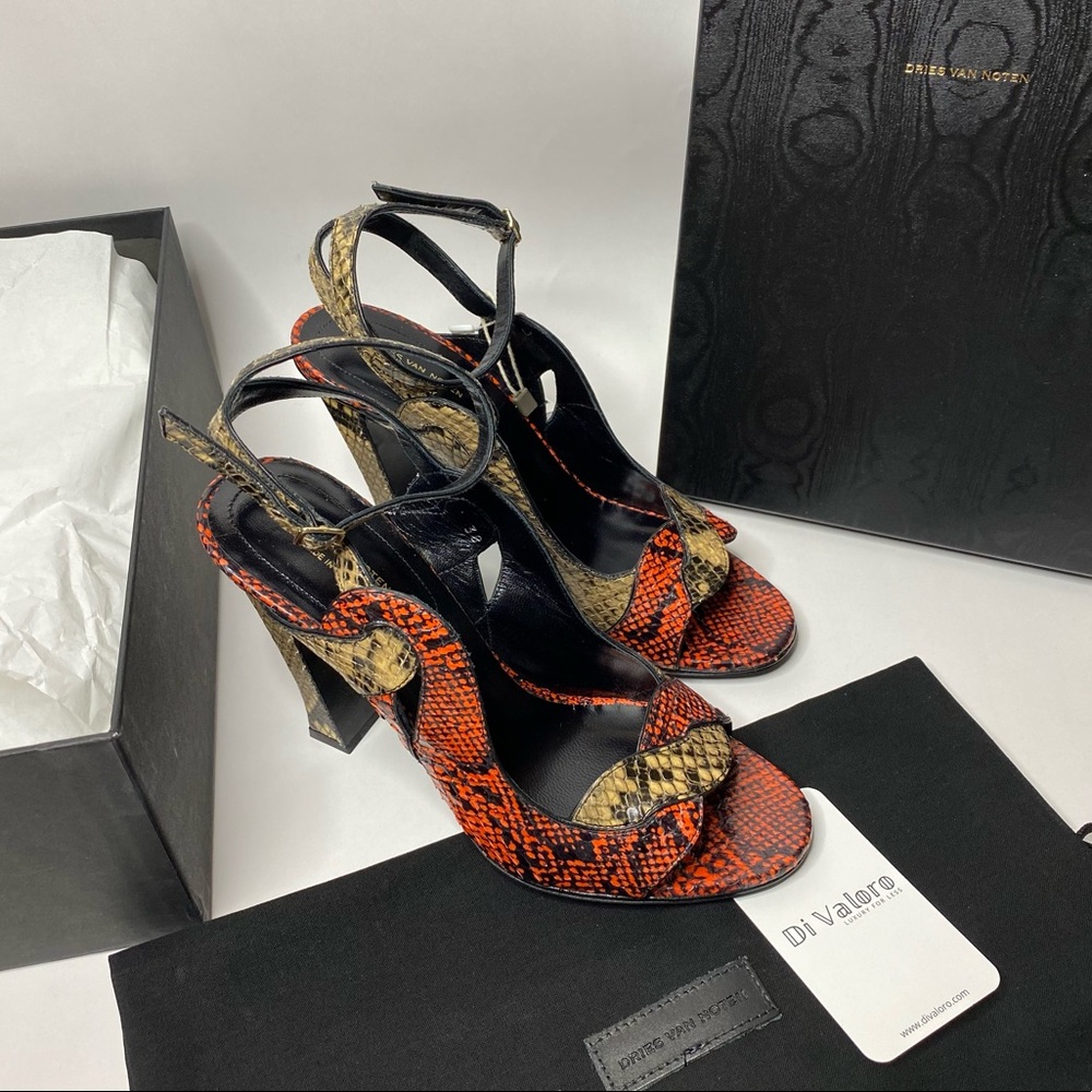 Dries Van Noten Snakeskin Heels